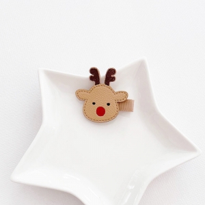 Girl Hair Clip Reindeer Christmas (GHP9208)